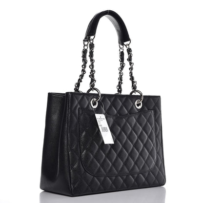 Chanel Caviar Quilted Grand Shopping Tote GST Black 3 of 8