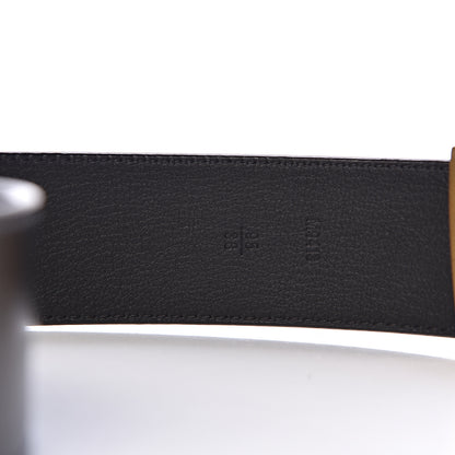 Louis Vuitton Calfskin 40mm LV Initiales Montaigne Belt 95 38 Black 4 of 8