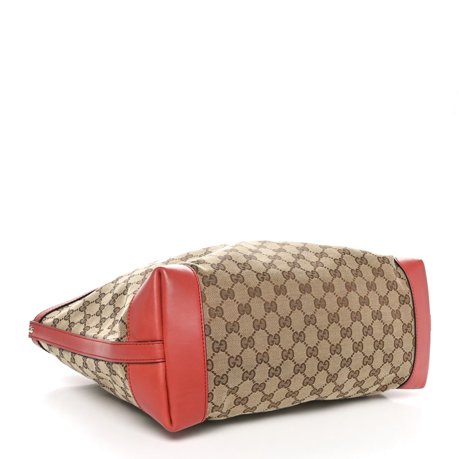 Gucci Metallic Monogram Medium Craft Tote Coral 5 of 11