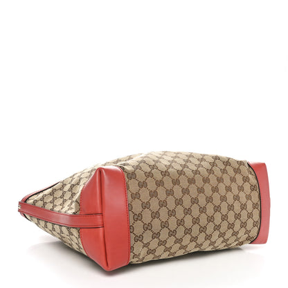 Gucci Metallic Monogram Medium Craft Tote Coral 5 of 11