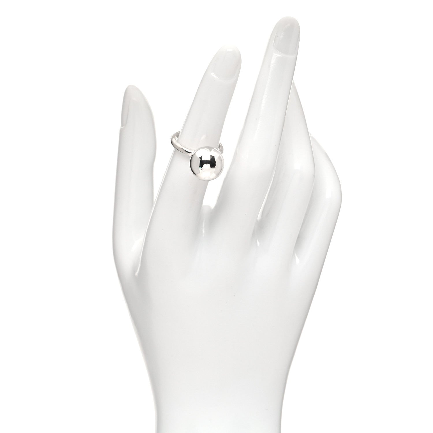 Tiffany Sterling Silver 12mm HardWear Ball Ring 48 4.5 2 of 6