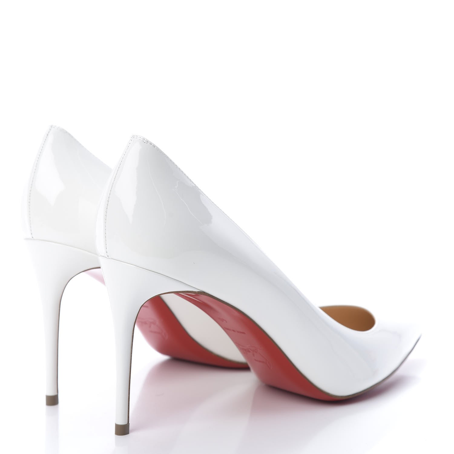 Christian Louboutin Patent Kate 85 Pumps 40 White 4 of 9