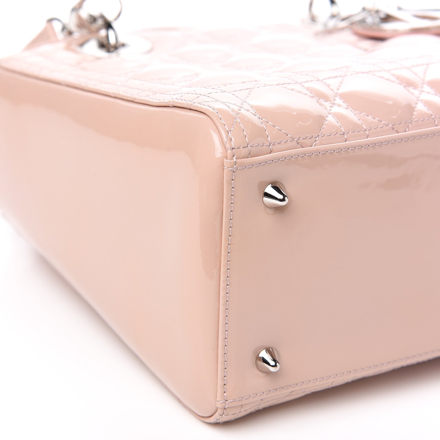 Christian Dior Patent Cannage Medium Lady Dior Rose Clair 7 of 9