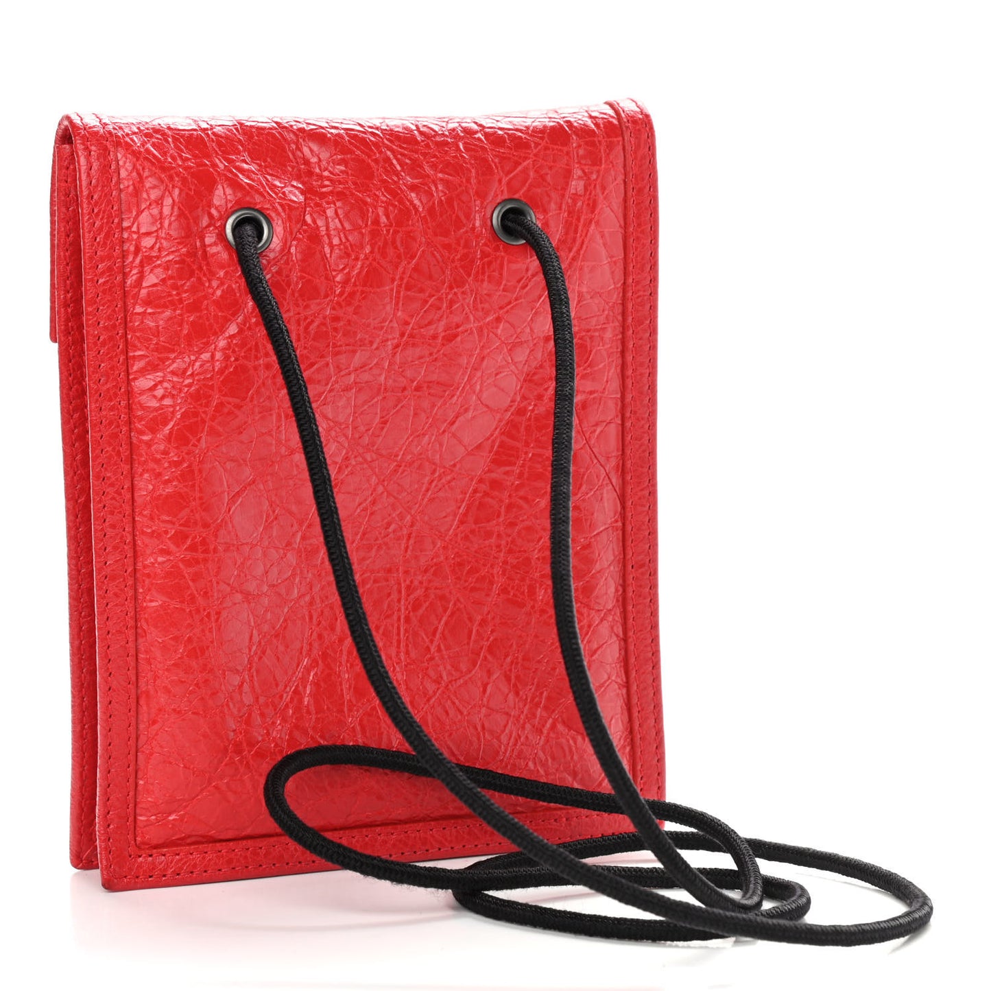 Agneau Arena Small Explorer Crossbody Pouch Red