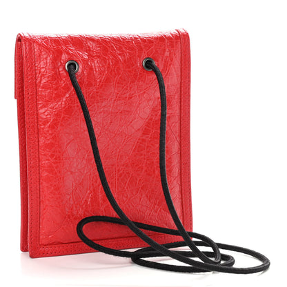 Balenciaga Agneau Arena Small Explorer Crossbody Pouch Red 3 of 9