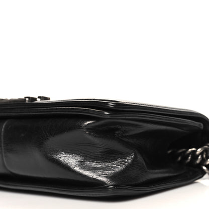 Chanel Calfskin Double Stitch Medium Boy Flap Black 10 of 11