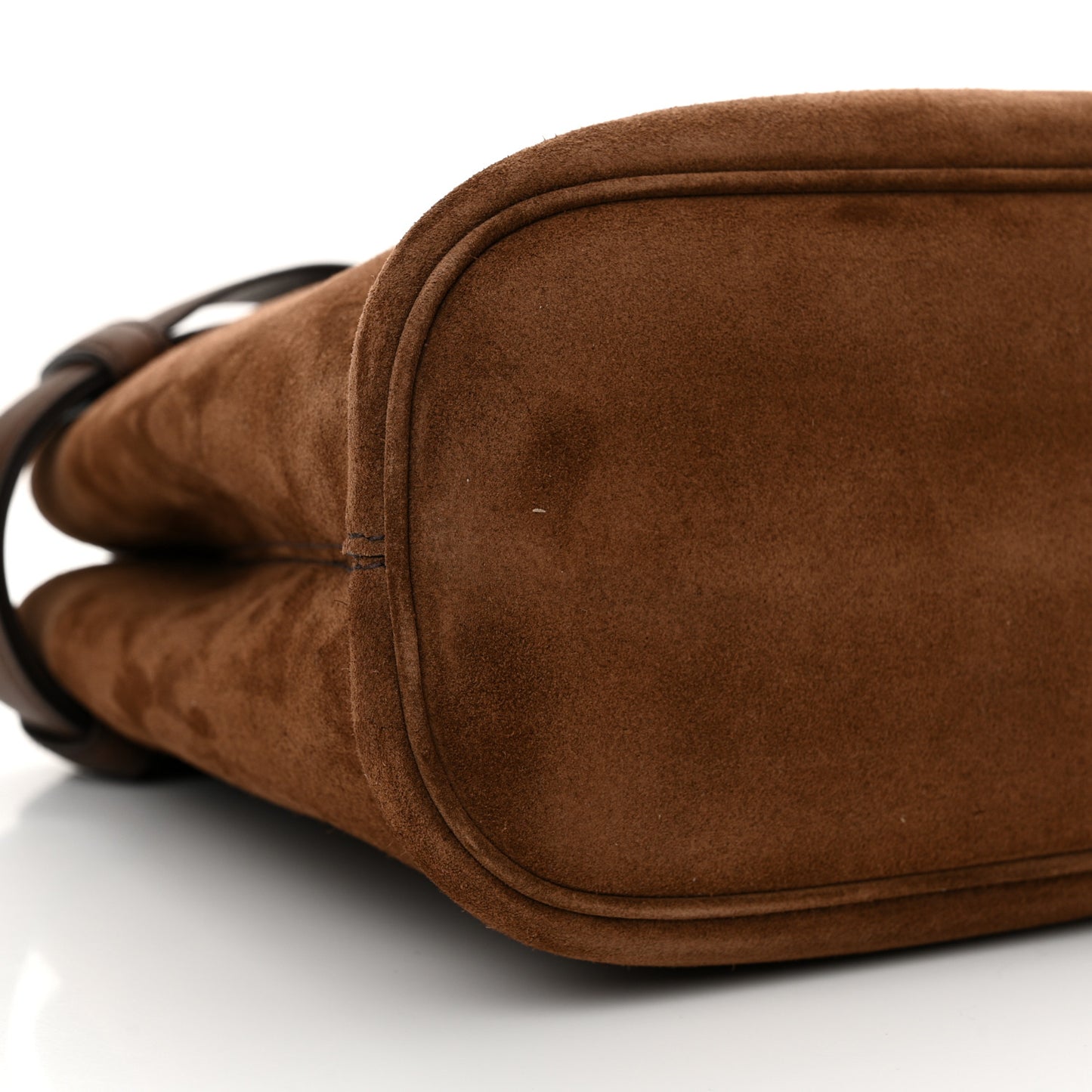 Scamosciato Medium Buckle Bag With Belt Cocoa Brown