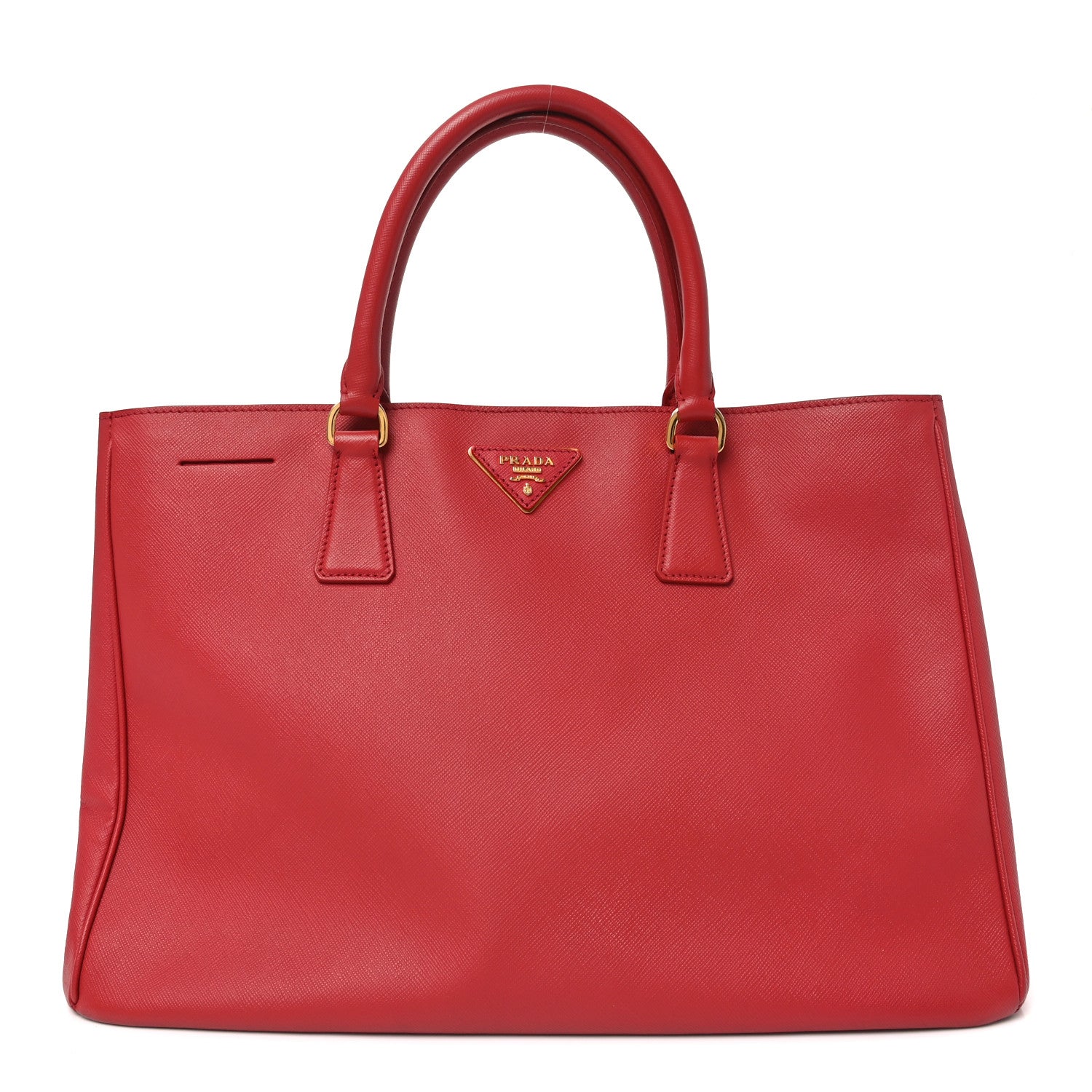 Prada Saffiano Lux Large Tote Fuoco 1 of 9