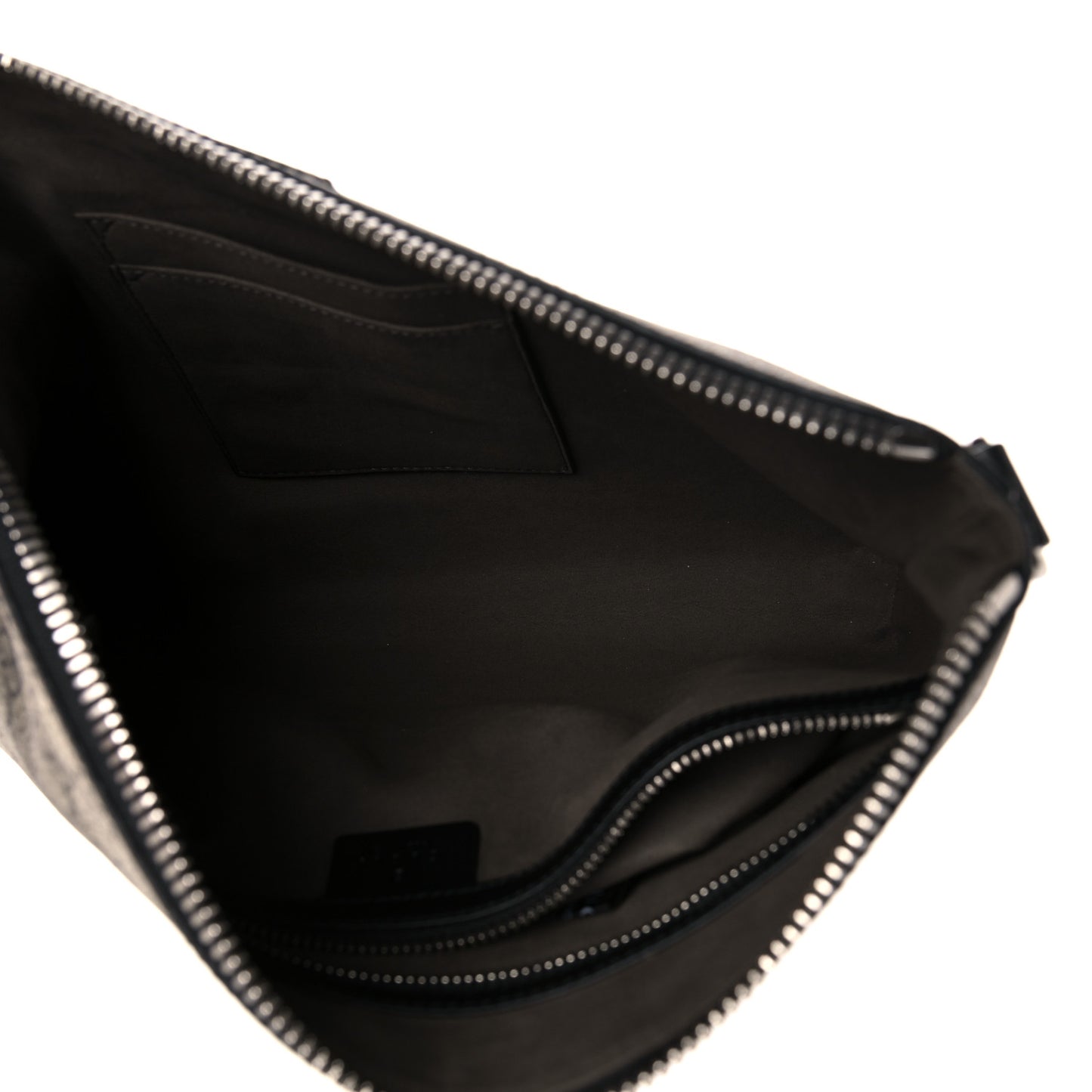 GG Supreme Monogram Mens Wristlet Black