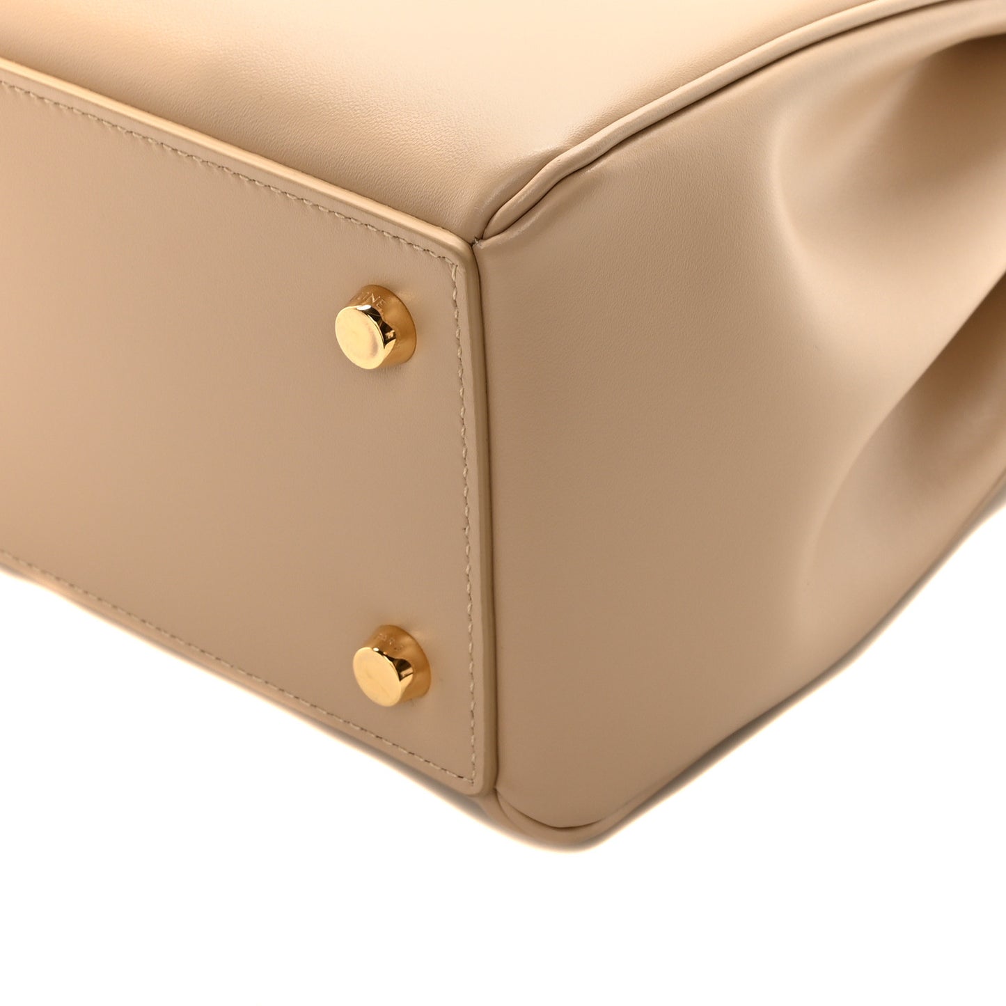 Satinated Calfskin Small 16 Top Handle Bag Nude