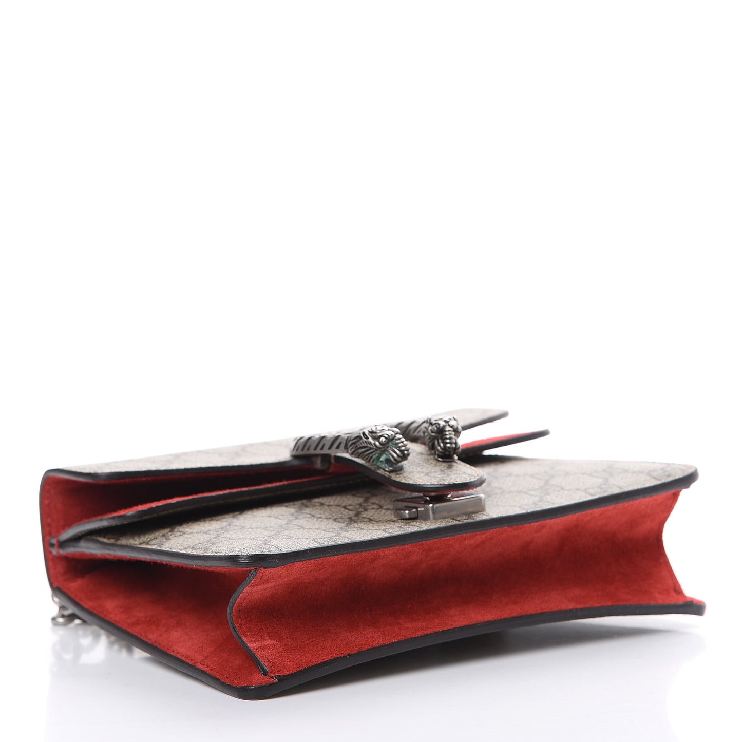 GG Supreme Monogram Mini Dionysus Shoulder Bag Hibiscus Red