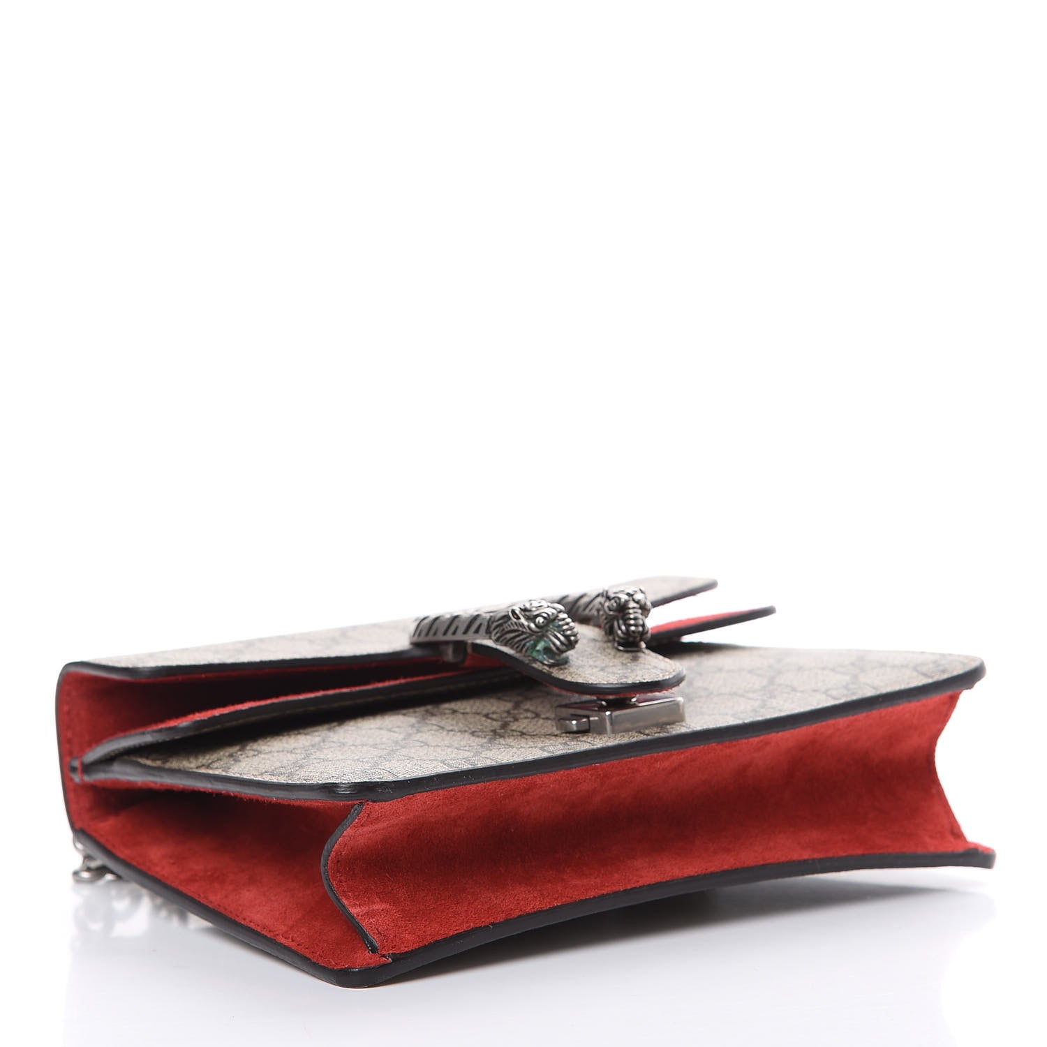 Gucci GG Supreme Monogram Mini Dionysus Shoulder Bag Hibiscus Red 3 of 12