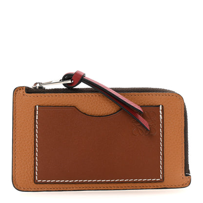 Loewe Soft Grained Calfskin Coin Card Holder Light Caramel Pecan 1 of 8