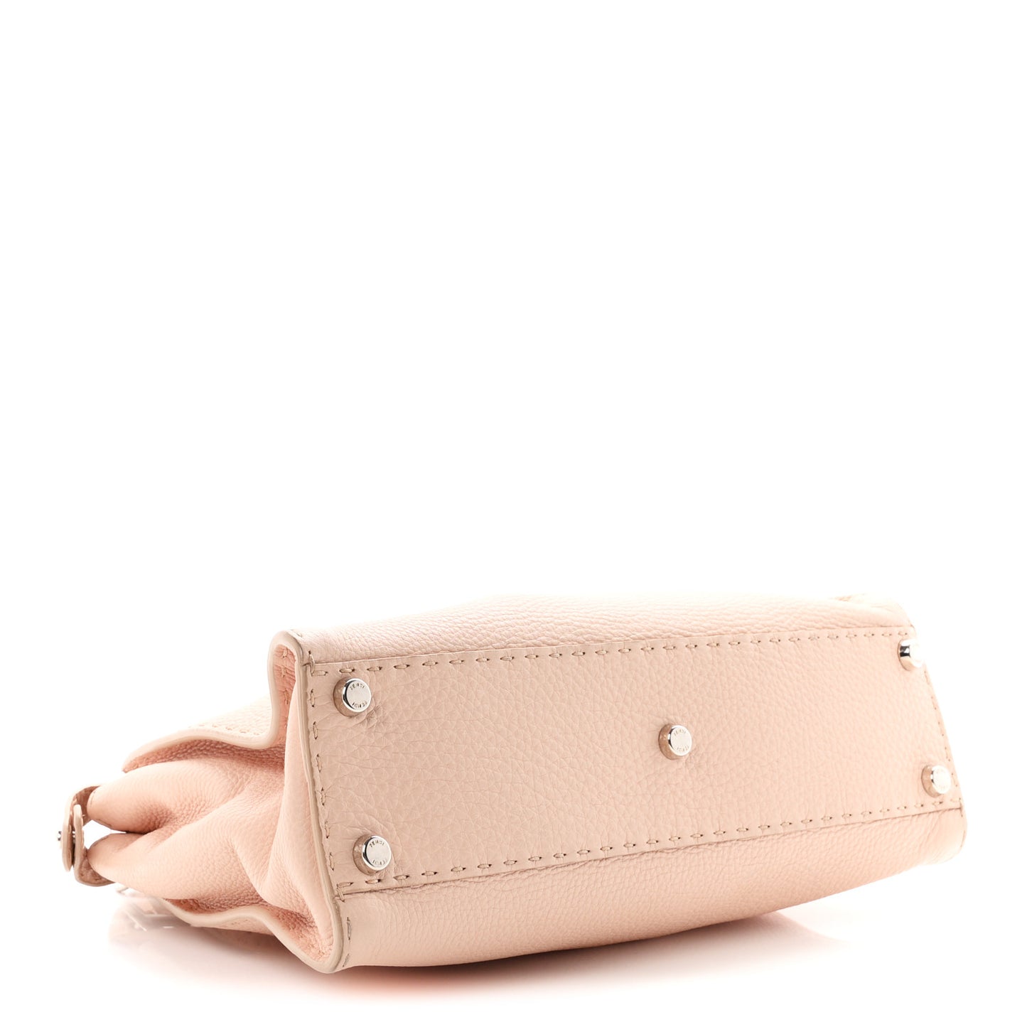 Cuoio Romano Selleria Bi-Color Medium Peekaboo Iconic Satchel Rosa Plaster Pesca