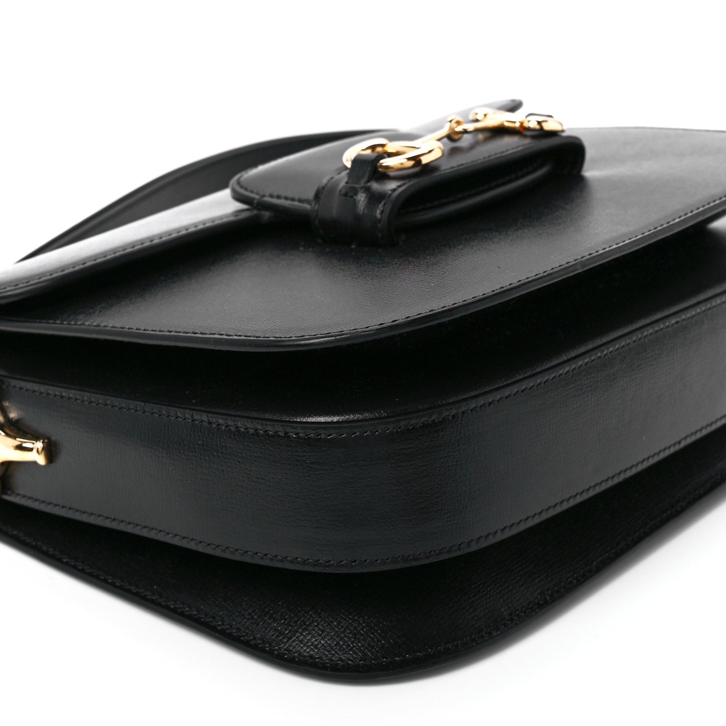 Azalea Calfskin Horsebit 1955 Shoulder Bag Black