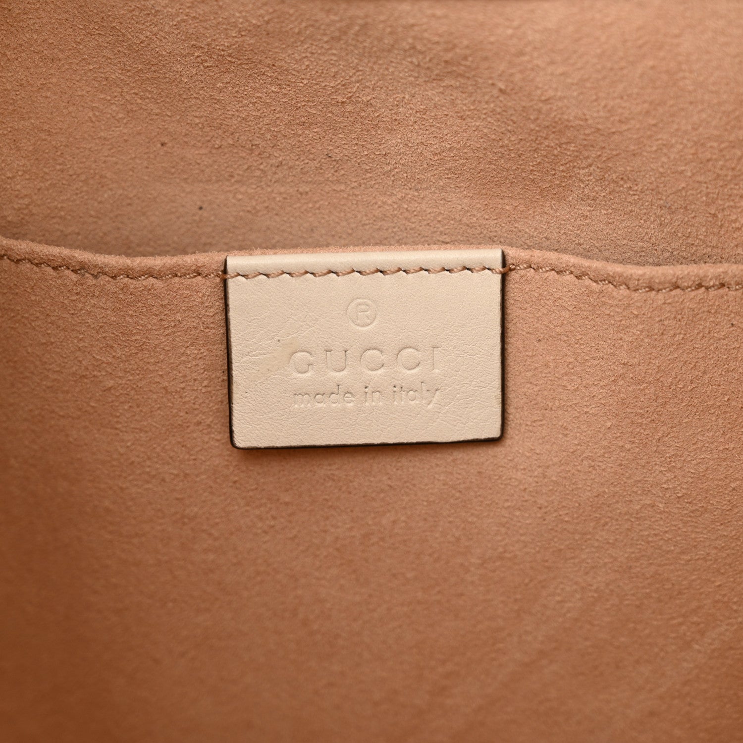 Gucci Calfskin Matelasse Sylvie Web GG Marmont Bucket Bag White 6 of 14