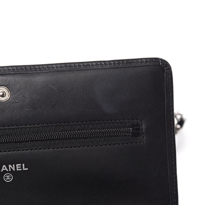 Chanel Calfskin Quilted Cambon Wallet On Chain WOC Black 9 of 15