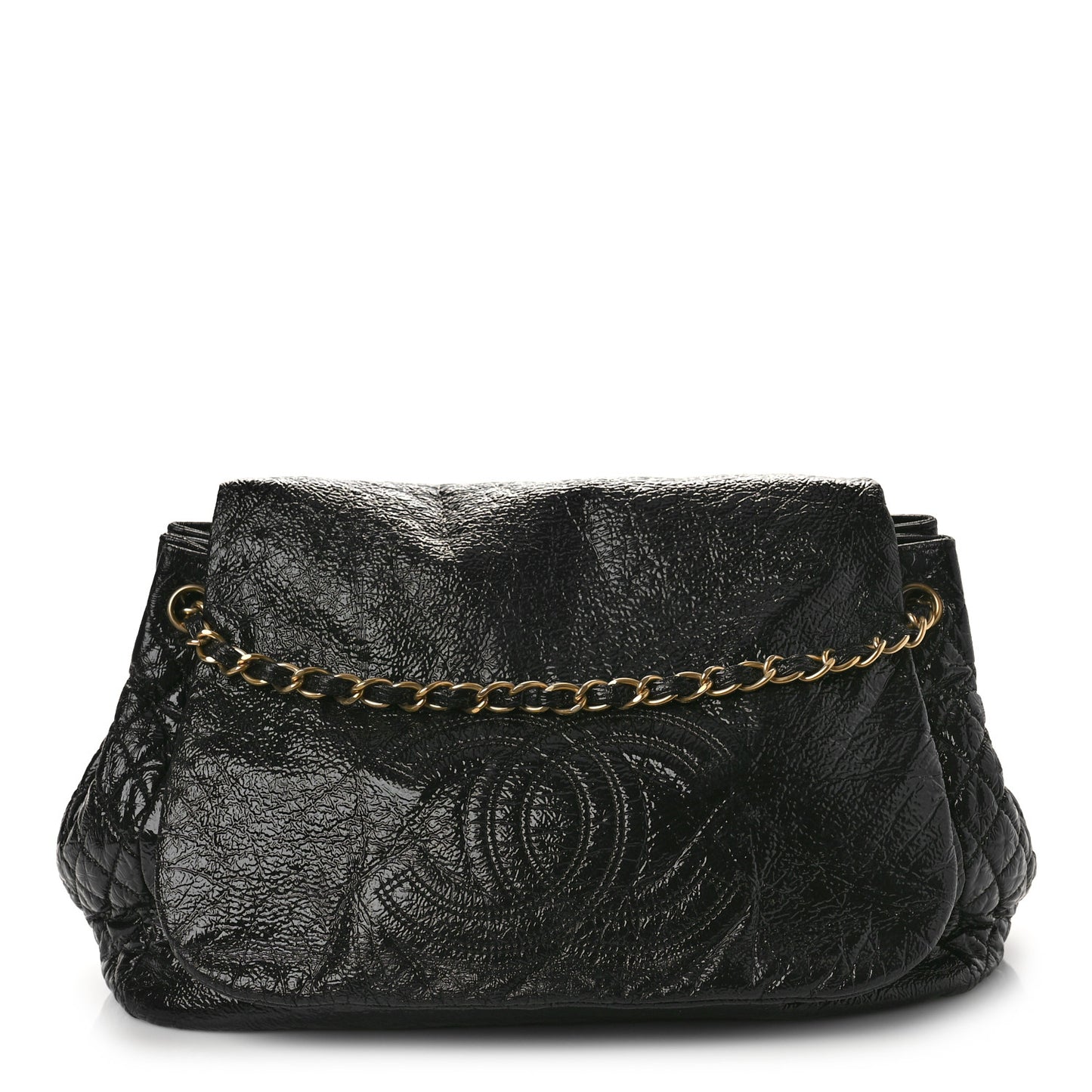 Vinyl XL Rock and Chain Flap Black