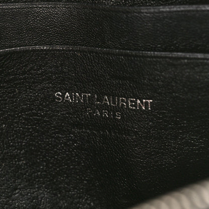 Saint Laurent Grain De Poudre Matelasse Monogram Mini Lou Camera Bag Black 6 of 8
