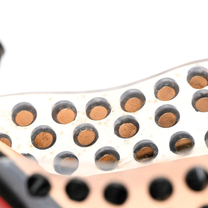 Christian Louboutin Nappa PVC Spiked St Jeannette 120 Peep Toe Pumps 35.5 Black 13 of 13