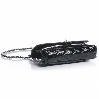 Chanel Patent Quilted Medium Diagonal CC Flap Black 4 of 7