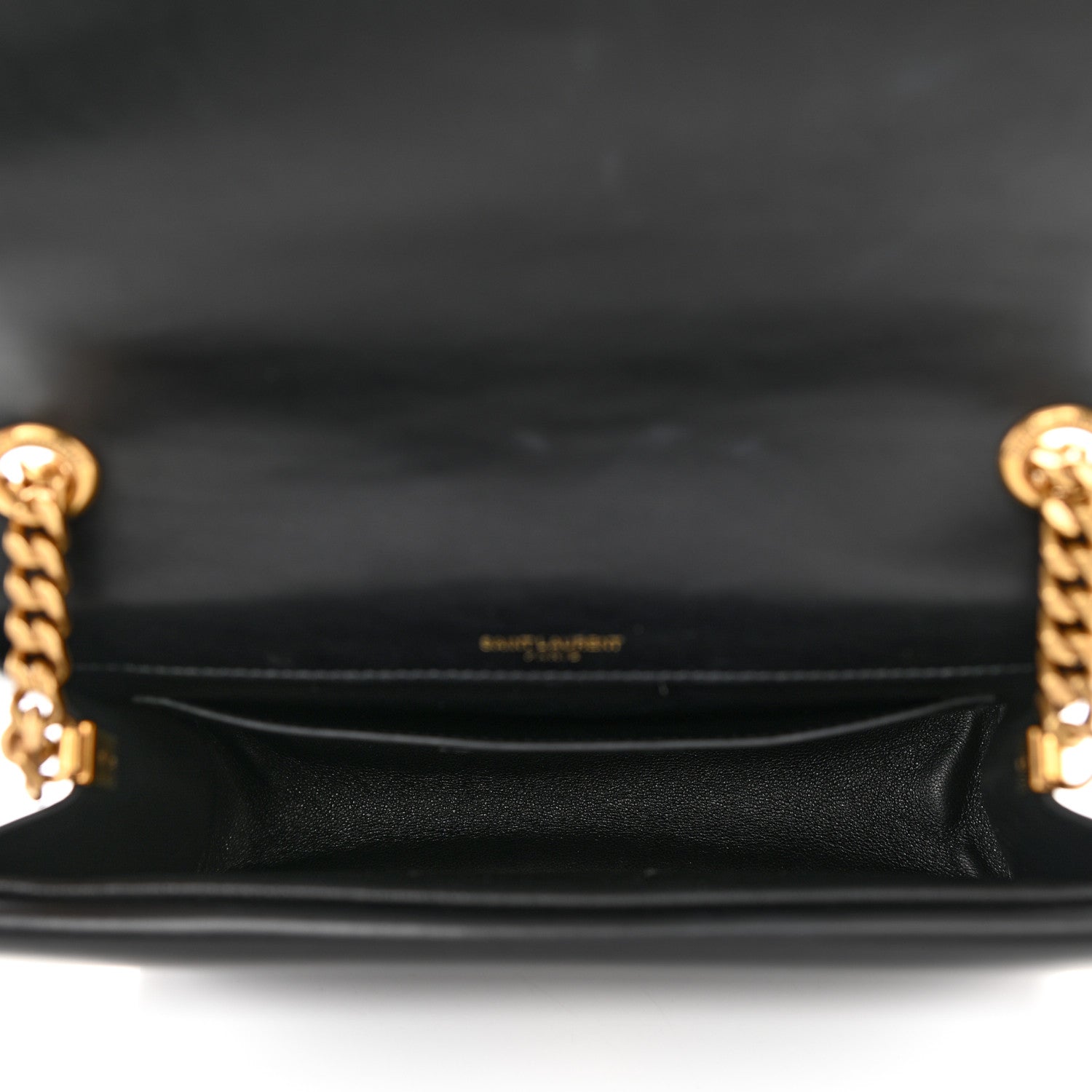 Saint Laurent Smooth Calfskin Monogram Medium Sulpice Shoulder Bag Black 5 of 13