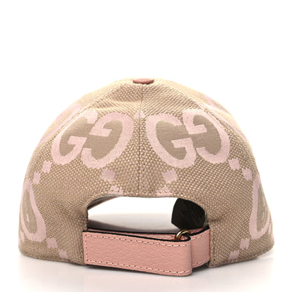 Gucci Monogram Jumbo GG Mosteri Baseball Hat S 56 Beige Light Pink 4 of 10