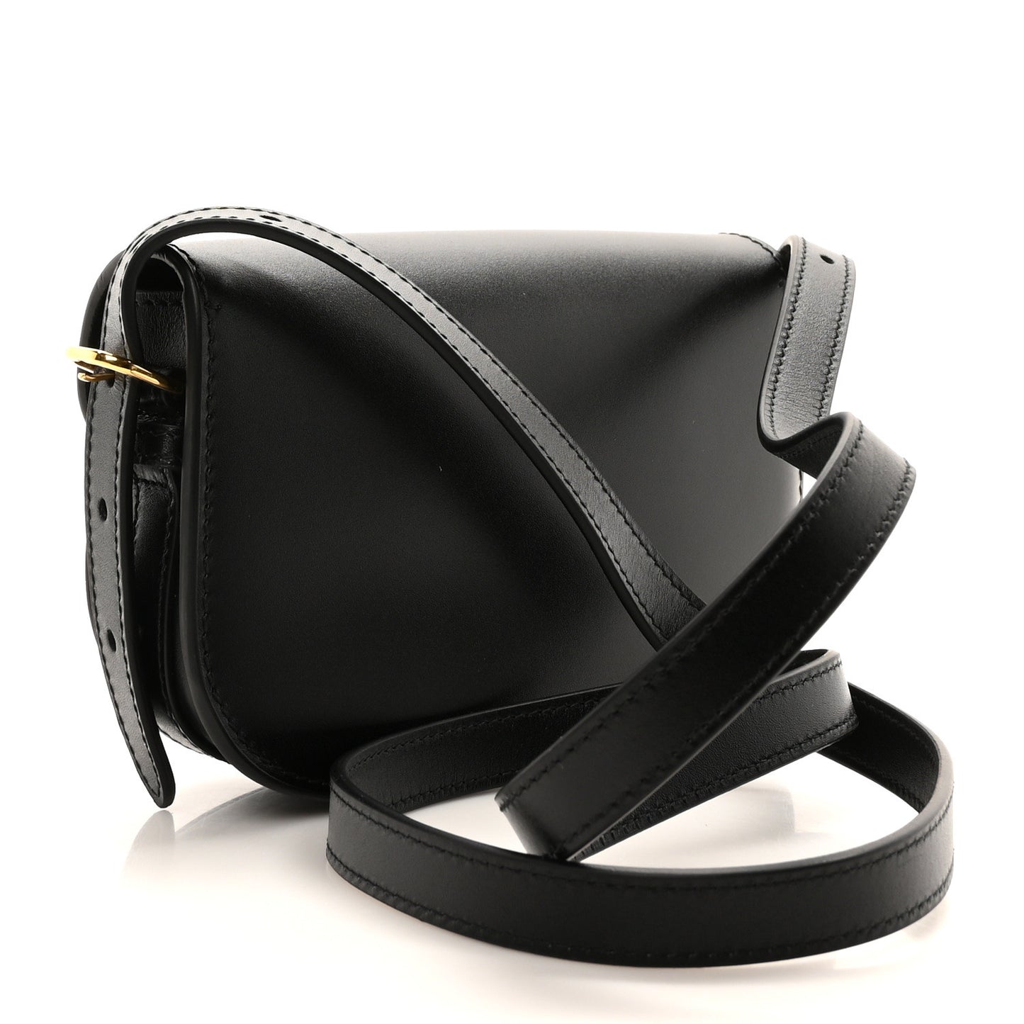 Box Calfskin Mini Bobby Bag Black