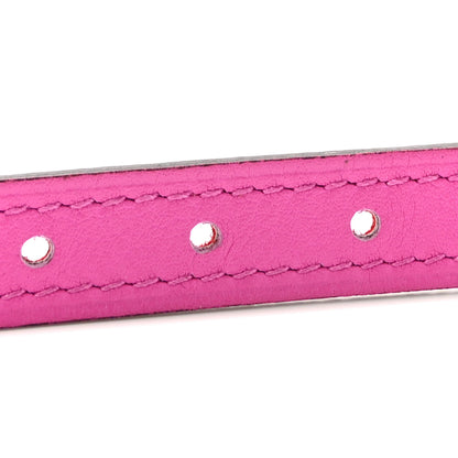 Hermes Swift Epsom 13mm Mini Laquee Reversible Belt 80 Rouge Casaque Magnolia 4 of 6