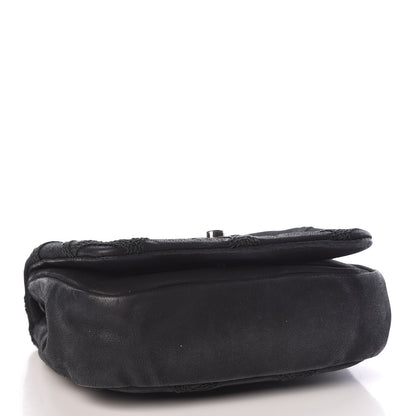 Chanel Iridescent Calfskin Diamond Embroidered Mini Flap Black 4 of 10