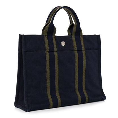Hermes Canvas Fourre Tout PM Navy 3 of 10