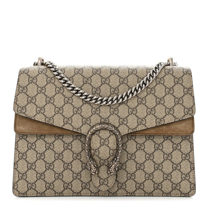 Gucci GG Supreme Monogram Medium Dionysus Shoulder Bag Taupe 1 of 13