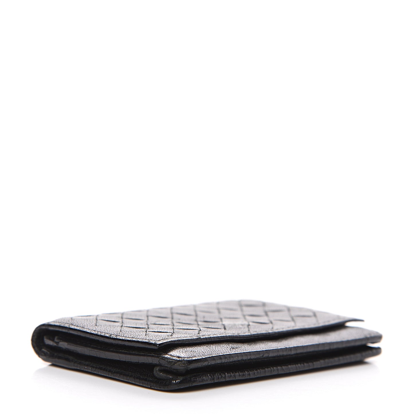 Nappa Intrecciato Card Holder Black