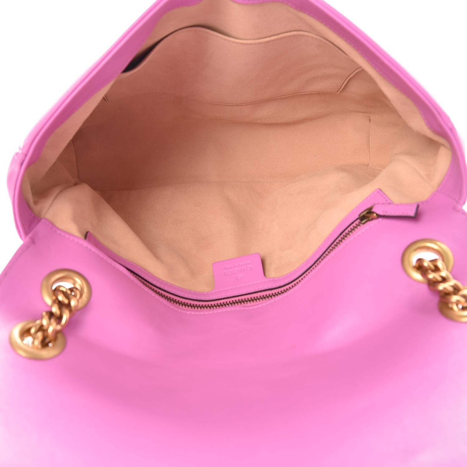 Gucci Calfskin Matelasse Medium GG Marmont Shoulder Bag Candy Mousse 5 of 10