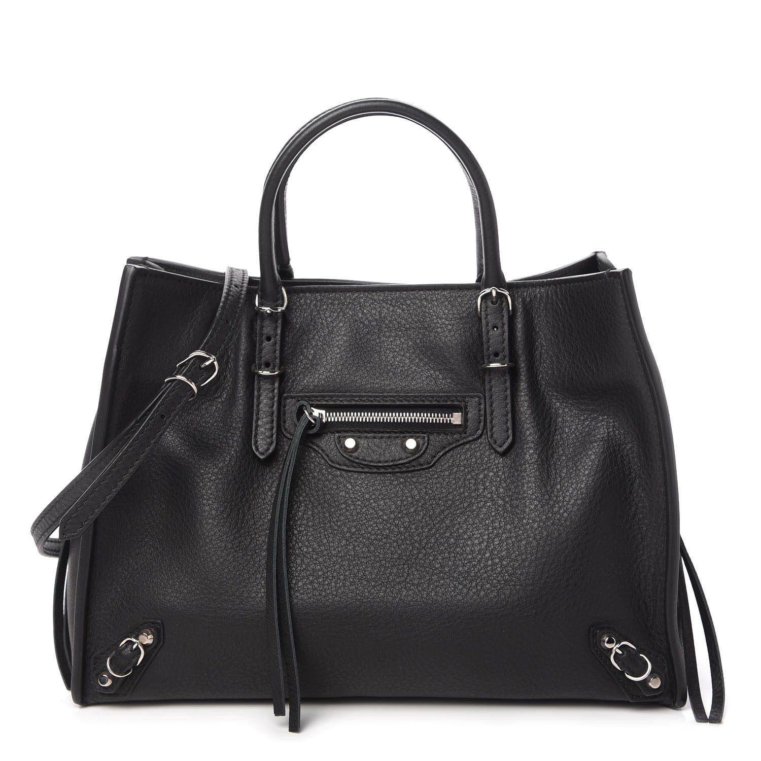 Balenciaga Veau Papier A6 Zip Around Tote Black 1 of 10
