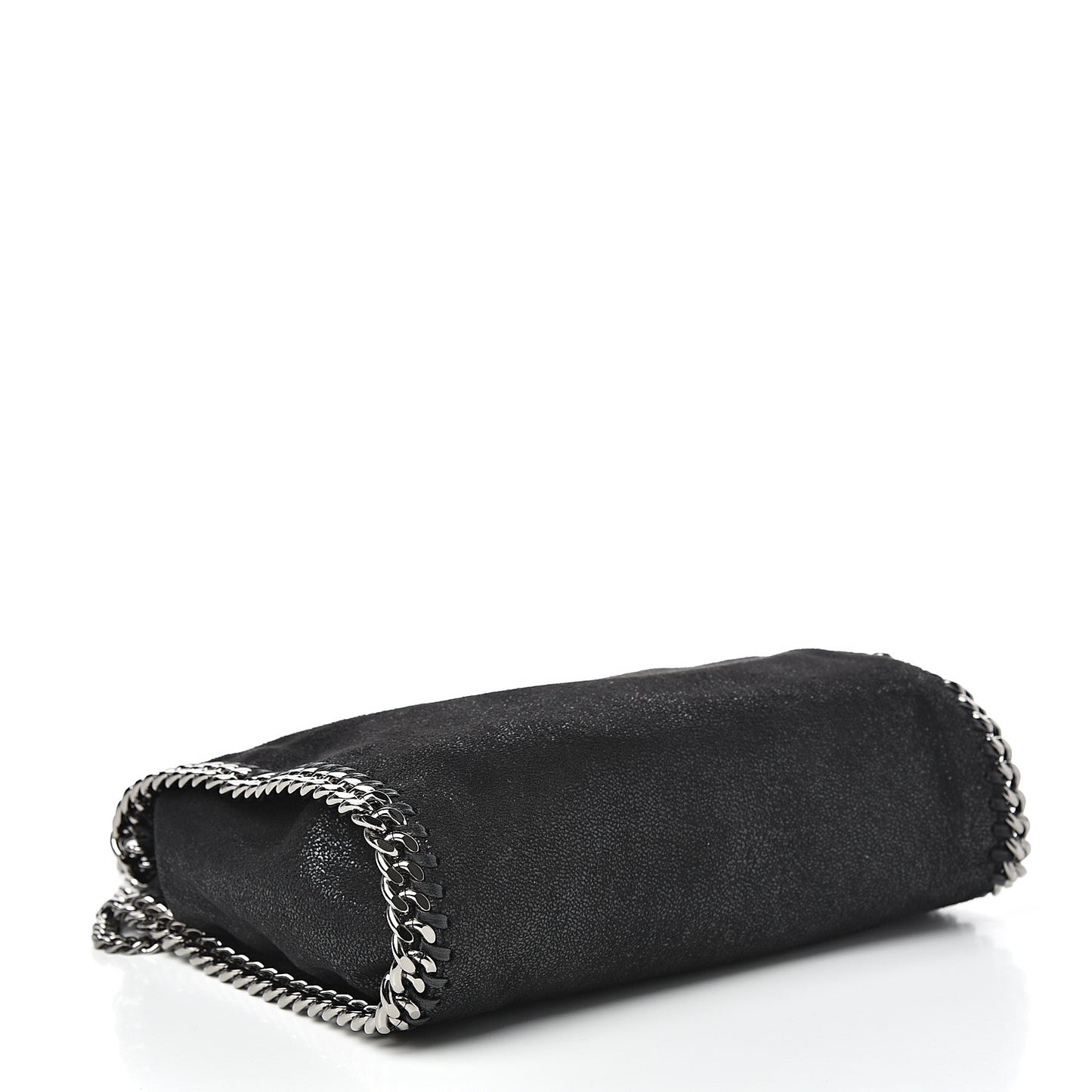 Shaggy Deer Mini Falabella Fold Over Tote Black