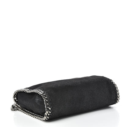 Stella McCartney Shaggy Deer Mini Falabella Fold Over Tote Black 4 of 10