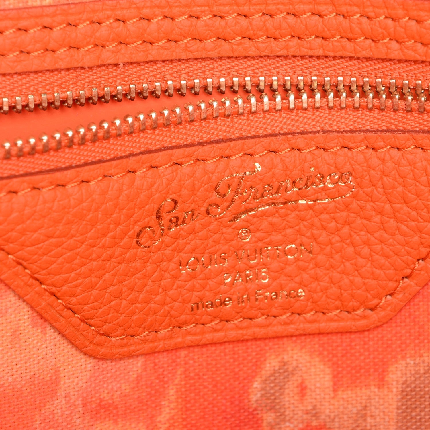 Louis Vuitton Monogram Articles de Voyage Ikat San Francisco LV Cup Neverfull GM Orange 6 of 12