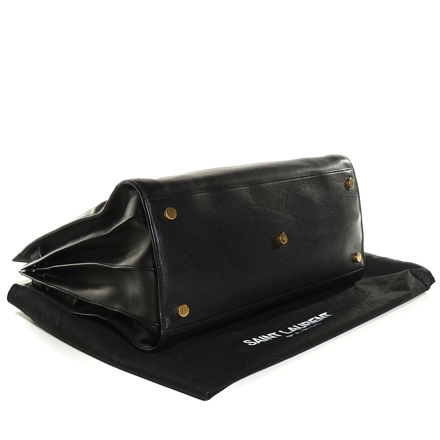 Saint Laurent Calfskin Large Sac de Jour Carryall Black 4 of 9