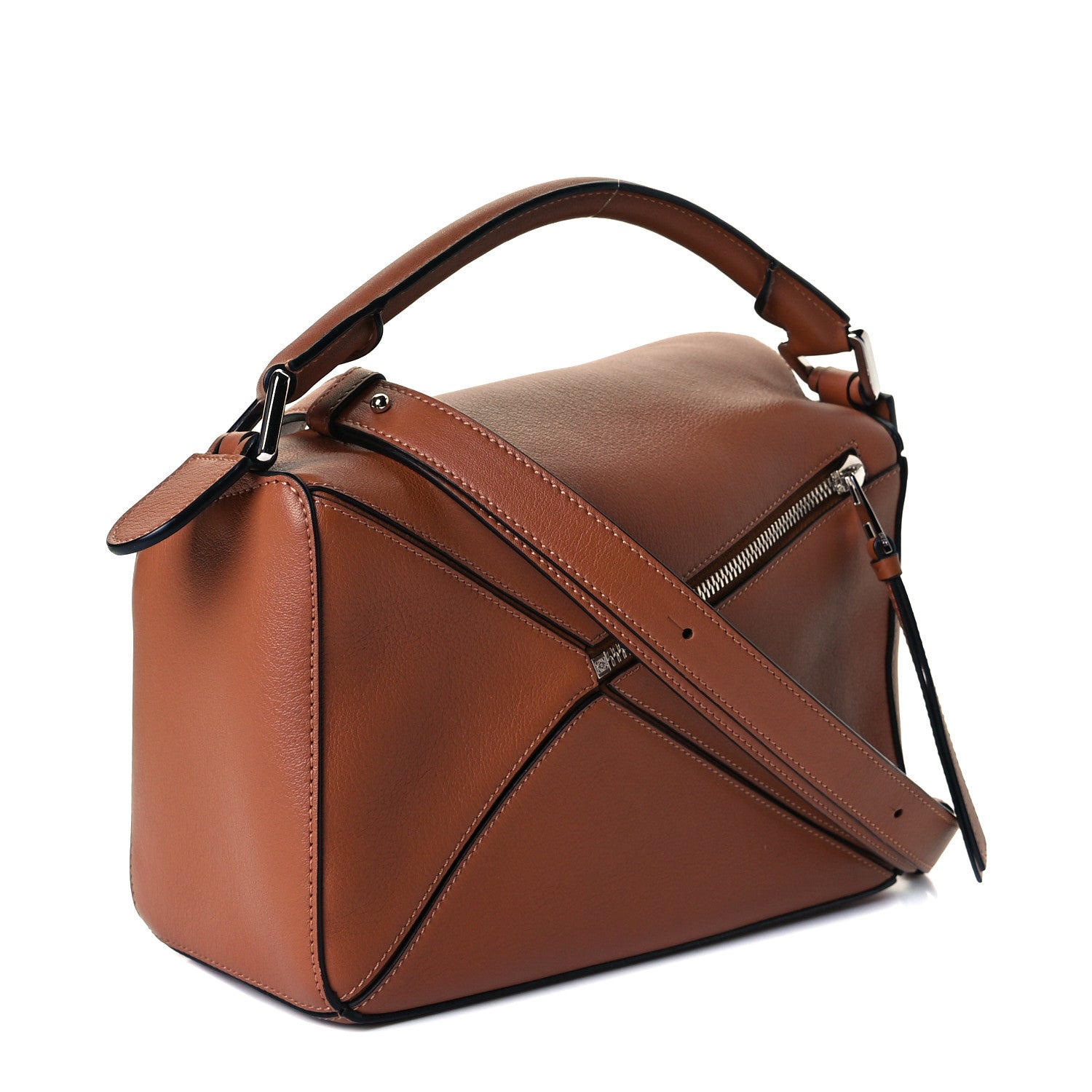 Loewe Calfskin Small Puzzle Bag Tan 3 of 15