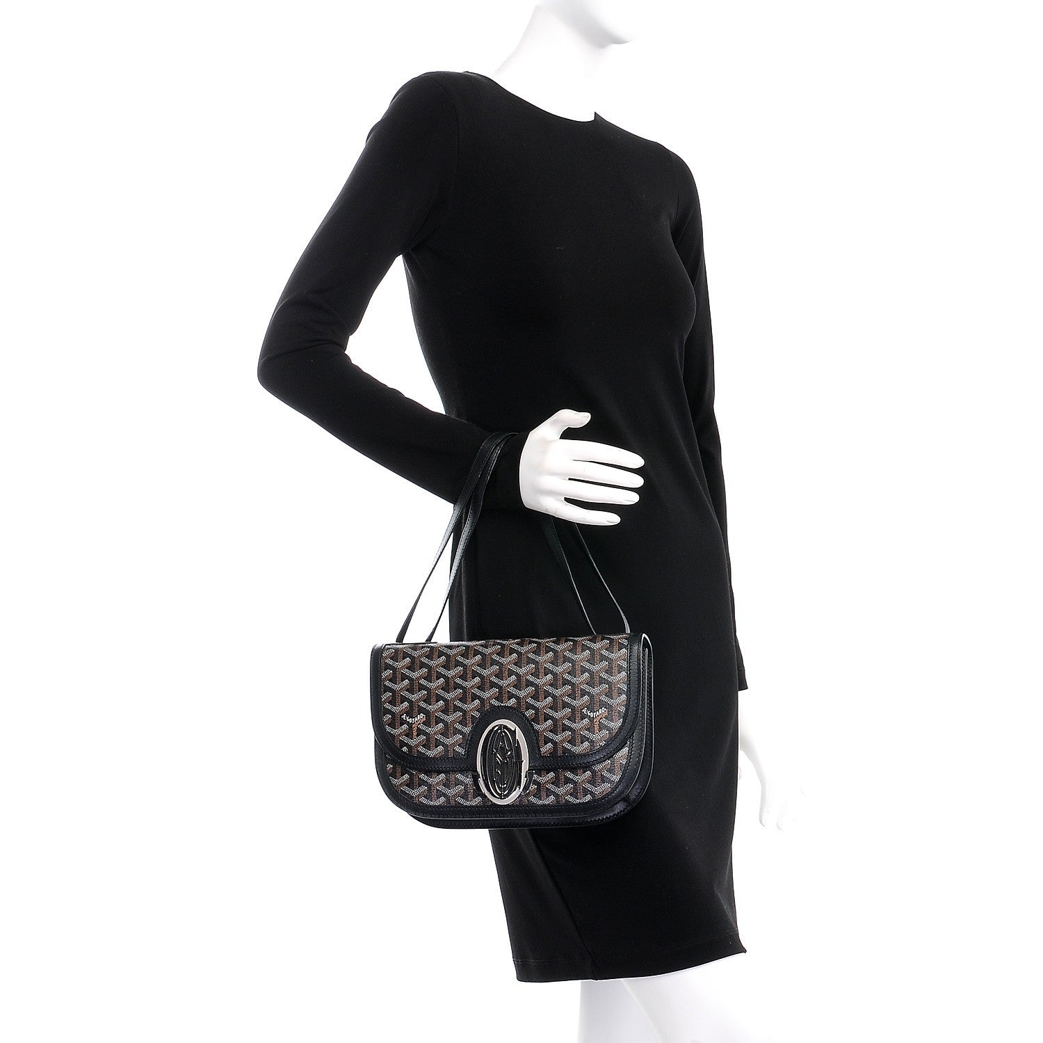 Goyard Goyardine 233 PM Shoulder Bag Black 3 of 9