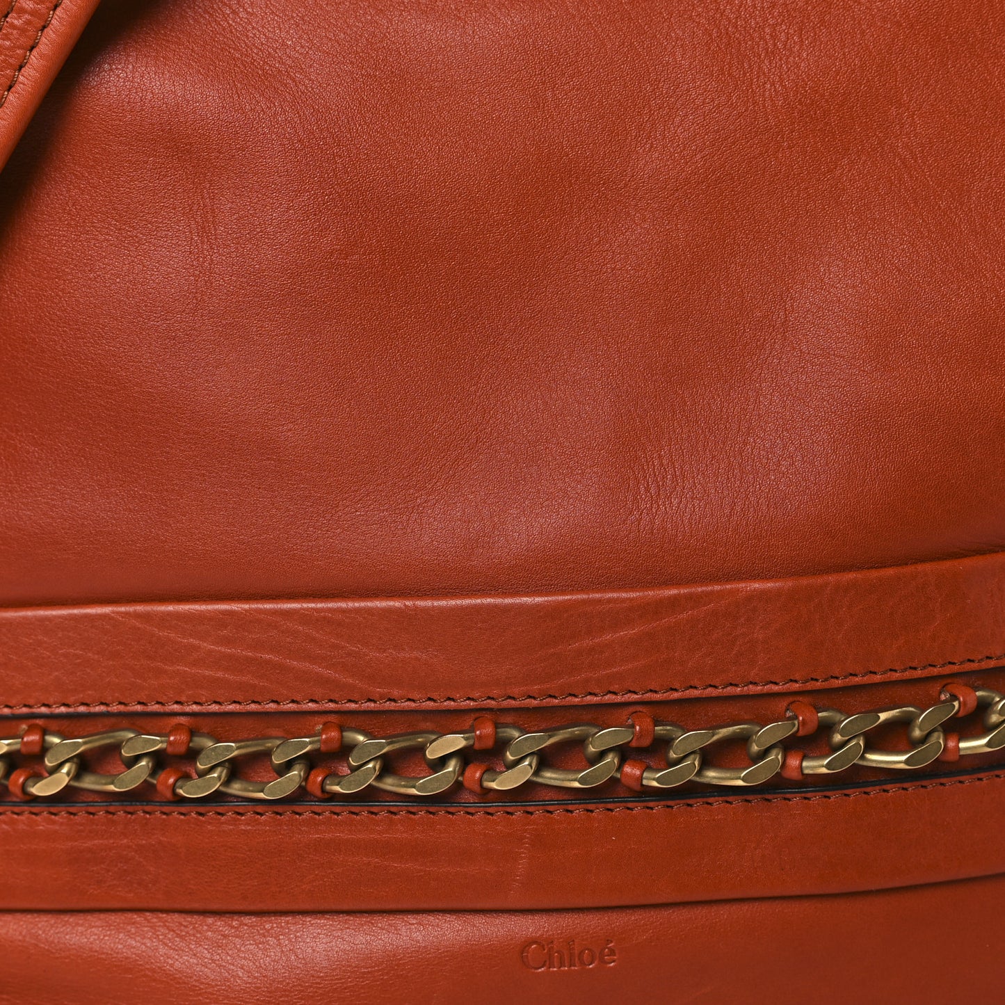 Calfskin Kira Convertible Bowler Bag Brick Red