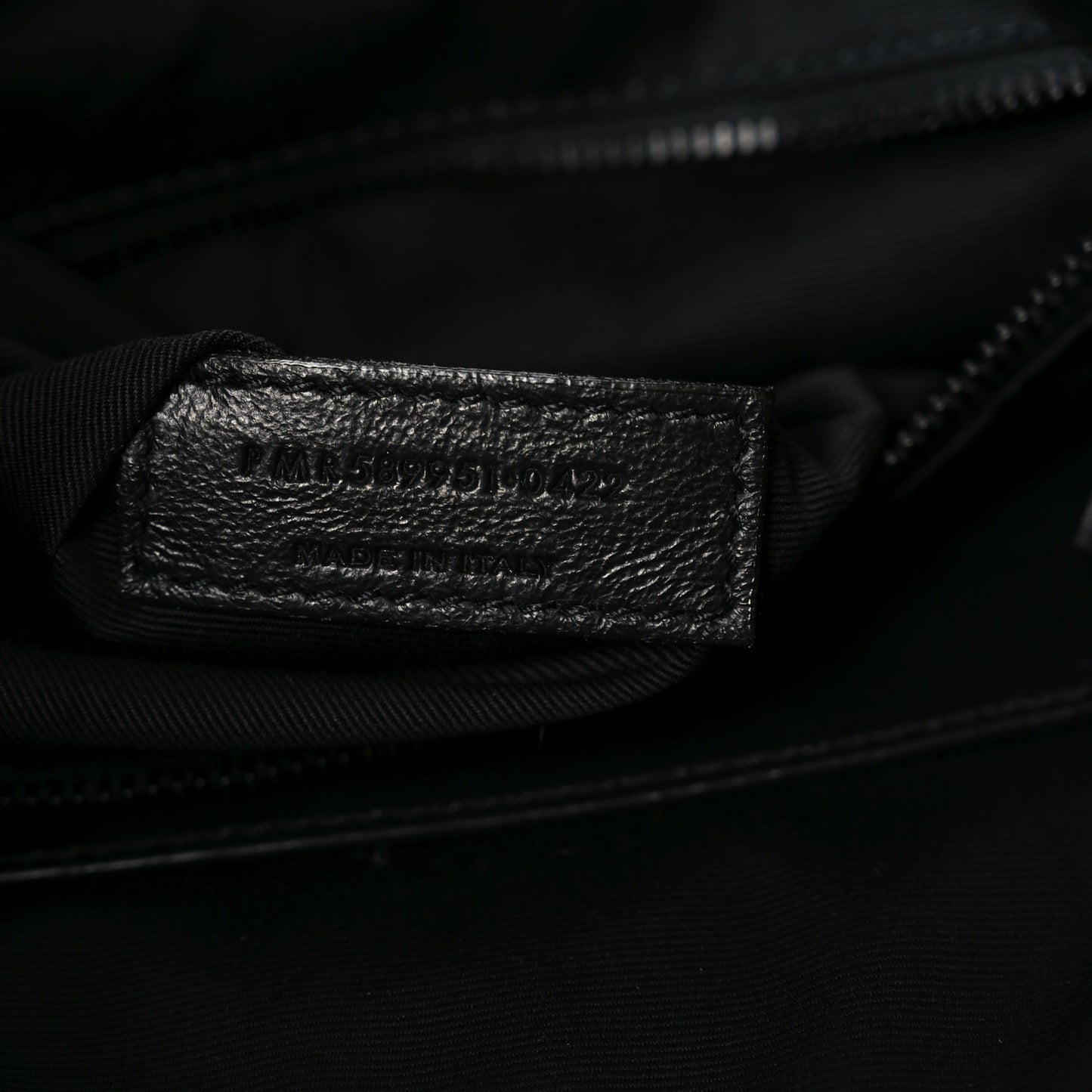 Crinkled Calfskin Matelasse Monogram Medium Niki Shopper Tote Black