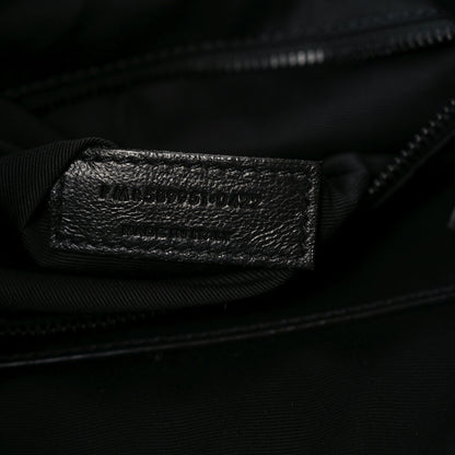 Saint Laurent Crinkled Calfskin Matelasse Monogram Medium Niki Shopper Tote Black 7 of 10