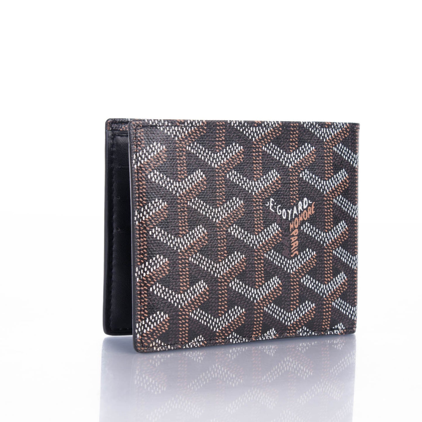 Goyardine Bi-Fold Wallet Black