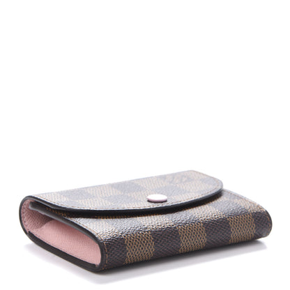 Louis Vuitton Damier Ebene Rosalie Coin Purse Rose Ballerine 4 of 8