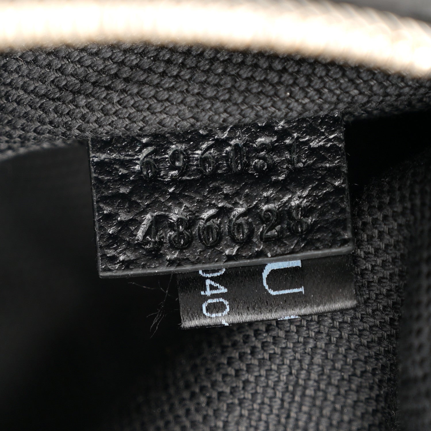 Gucci Monogram Jumbo GG Textured Dollar Calfskin Web Belt Bag Black 7 of 12