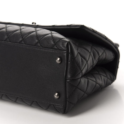 Chanel Caviar Quilted Small Coco Handle Flap Black 7 of 12
