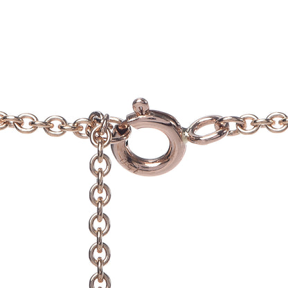 Hermes 18K Rose Gold Diamond Chaine D'Ancre Passerelle Pendant Necklace 4 of 6