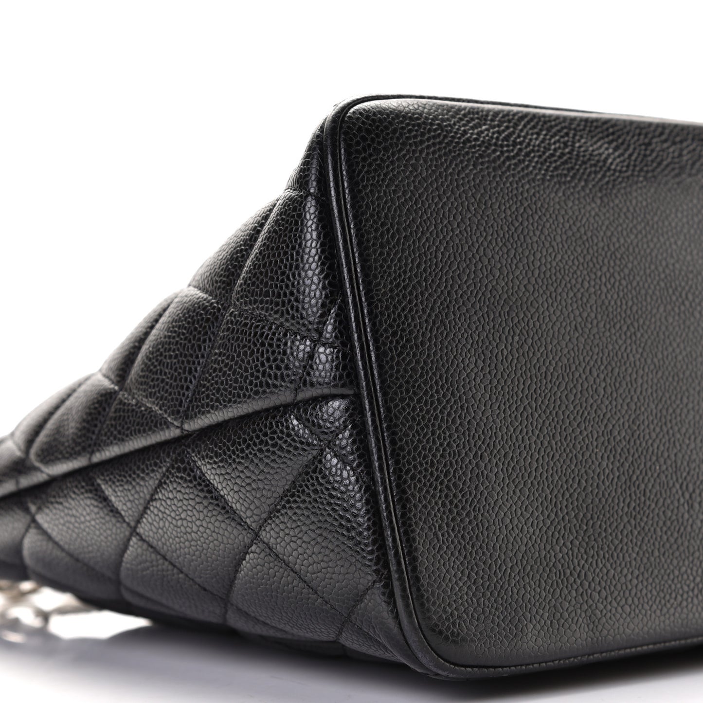 Caviar Quilted Medallion Tote Black